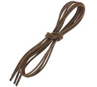Les Lacets Français. Lacci rotondi e spessi. 3 mm, cotone. Marrone Cioccolato. Prodotto in Francia