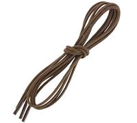 Les Lacets Français. Lacci rotondi e spessi. 3 mm, cotone. Marrone Cioccolato. Prodotto in Francia, marrone, 90 cm