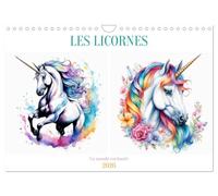 Les licornes (Calendrier mural 2026 DIN A4 vertical), CALVENDO calendrier mensuel: Chaque mois, laissez-vous emporter par la beauté et la féérie de ces créatures légendaires.