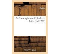 Les Métamorphoses d'Ovide En Latin (Tascabile) Litterature