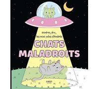 Les Mini Colos d'Andréa - Chats maladroits: coloriage - cosy - andrea_drw_ - chats rigolos - détente - loisirs créatifs
