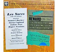 Les Noces The Wedding, Renard The Fox, Ragtime for Eleven Instruments. Conducts by Stravinsky, Samuel Barber, Aaron Copland, Lukas Foss, Roger Sessions, Allen, Sarfaty, Driscoll, Olvier Stereo