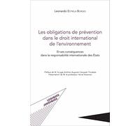 Les obligations de prévention dans le droit international de l'environnement: Et ses conséquences dans la responsabilité internationale des États