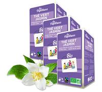 LES PAPOTEUSES | Jasmine tea bio | 72 bustine | Certificato biologico e commercio equo & solidale | Lotto di 3 scatole da 24 bustine di foglie di tè verde aromatizzato ai fiori di gelsomino