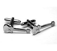 Les Paul Guitar silver-plated cufflinks