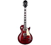 Les Paul - Kit chitarra elettrica da 101,6 cm per principianti, intermedi e professionisti, chitarra da corpo e manico in mogano, pickup Humbucker cromati con borsa (rosso)