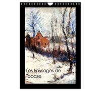 Les Paysages de Topaze (Calendrier mural 2026 DIN A4 horizontal), CALVENDO calendrier mensuel: Paysages de campagne aux crayons gras et huiles
