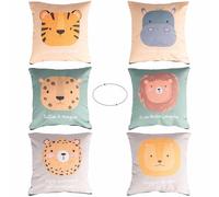 Les Petites Vde Set 3 Cuscini Arredo 45x45 cm Double Face