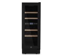 Les Petits Champs Cantinetta per vino da incasso CAVCEDB17 con 17 bottiglie, 53L, 2 zone di temperatura, design elegante in acciaio inossidabile, regolazione della temperatura da 5°C a 20°