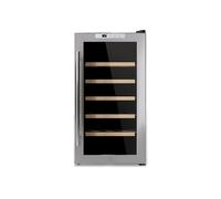 LES PETITS CHAMPS CAVC18 CANTINETTA, 18 bottiglie, 5 ripiani, dimensoni: L 34,6 cm, A 66,8 P 47,5 temperatura massima °C, minima 11 Argento