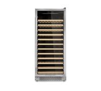 LES PETITS CHAMPS CAVCE100 CANTINETTA INCASSO, 100 bottiglie, 12 ripiani, dimensoni: L 59,5 cm, A 144,5 cm, P 57,0 cm, temperatura massima 22 °C, temperatura minima 5 °C, Argento