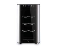 LES PETITS CHAMPS CAVS8 CANTINETTA, 8 bottiglie, 3 ripiani, dimensoni: L 26,0 cm, A 45,5 cm, P 49,5 cm, temperatura massima 18 °C, temperatura minima 11 °C, Argento