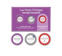 LES PETITS PRODIGES Cofanetto - 2 balsami magici 10 ml e 1 balsamo tinto ciliegia - cura nutriente corpo, viso, labbra e capelli, 100% naturale, prodotto in Francia - qualsiasi tipo di pelle