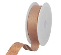 Les Petits Rubans Nastro sbieco metallizzato luccicante, 80% Poliestere 20% Lurex, 30mm x 20m, Rame