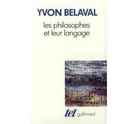 Les Philosophes et leur langage
