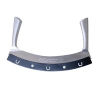 Les Plaisirs Du Chef - Tagliapizza in acciaio inox - Lama affilata a doppio manico