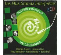 CHARLES TRENET - JACQUES BREL - YVES MONTAND - YVETTE HORNER - EDITH PIAF-LES PLUS GRANDS INTERPRETES - SUCCES Fran ais DE LEGENDES