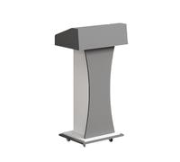 Les Podium regolabile in legno con ruote, supporto portatile per aule e chiese per un facile utilizzo e una migliore visibilità