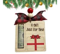 Les porte-argent pour Noël - pendentif en bois fait à à à la main, porte-billets mignon de Noël pour les Ragazzi les femmes les hommes les amis la famille la maison le salon la chambre