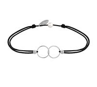 LES POULETTES BIJOUX - Bracciale Collegamento Argento Anelli Tu ed Io - Classics - Grigio
