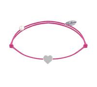 LES POULETTES BIJOUX - Bracciale Collegamento Argento 925 Mini Cuore - Fucsia