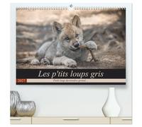Les p'tits loups gris (Calendrier mural haut de gamme 2027 DIN A2 vertical), CALVENDO calendrier mensuel: Petit loup deviendra grand ...