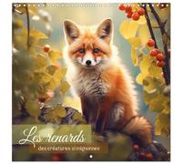 Les renards, des créatures si mignonnes (Calendrier mural carré 2026 30 x 60 cm (ouvert)) Calendrier double avec une page pour vos prises de notes