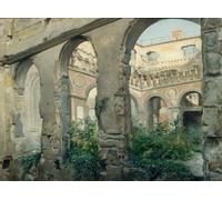 Les, Ruines de l'ancienne Cour des comptes à l'emplacement de l'actuel musée d'Orsay. 7ème arrondissement (1883-1893) Poster stampato di Georges Rouard (18 x 24)