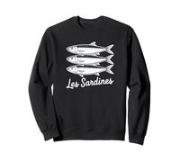 Les Sardines French Bistro Nautical Seafood Art Felpa