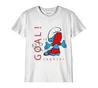 Les Schtroumpfs Bosmurfts002 T-Shirt, Bianco, 10 Anni Bambini e Ragazzi