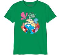 Les Schtroumpfs Bosmurfts027 T-Shirt, Verde prateria, 8 Anni Bambini e Ragazzi