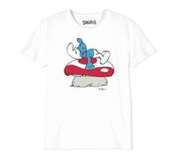 Les Schtroumpfs Bosmurfts029 T-Shirt, Bianco, 14 Anni Bambini e Ragazzi