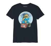 Les Schtroumpfs Bosmurfts032 T-Shirt, Navy, 14 Anni Bambini e Ragazzi