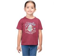 Les Schtroumpfs Gismurfts017 T-Shirt, Borgogna, 6 Anni Bambine e Ragazze