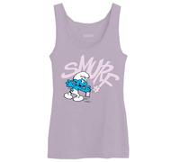 Les Schtroumpfs Wosmurftk001 Canotta Donna, Lilla, XL