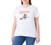 Les Schtroumpfs Wosmurfts016 T-Shirt, Bianco, S Donna