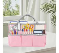 Les-Theresa Borsa per Organizzare Hobby Donna, Borsa per Artigianato, per Oggetti Artistici per Bambini, Artisti, Insegnanti, Viaggi, Scuola, Palestra, Allenamento, Campeggio, Pendolarismo (Nero)