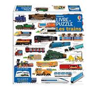 Les trains: Livre sur les trains avec un puzzle de 49 pièces