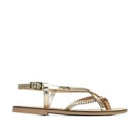 Les Tropéziennes de Mr Belarbi Femme Cavou Sandali Bride Posteriore, oro