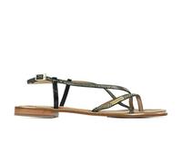 Les Tropéziennes, Monaco, Sandali da Donna, Nero (Noir/or), 39 EU