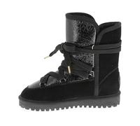 dresco Donna Chaley Scarpe Città Stivali Da Neve, Nero Brillante, 38 EU, nero lucido, 38 EU