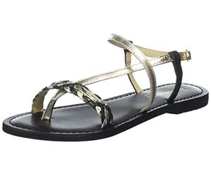 LES TROPEZIENNES PAR M. BELARBI Diamante, Sandali Donna, Oro/Nero, 36 EU