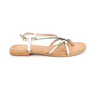 LES TROPEZIENNES PAR M. BELARBI Monaco, Sandali Donna, Creme Oro Serpen, 38 EU