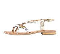 Les Tropéziennes par M. Belarbi Monatres, Sandali con Chiusura sul Retro Donna, Bianco (Blanc/or 107), 39 EU