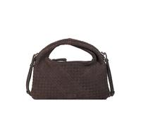 LES VISIONNAIRES Borsa in pelle - Borsa a mano SADIE GRADE WEAVE COZY marrone