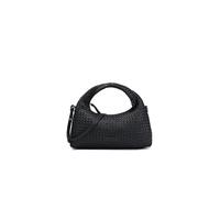 LES VISIONNAIRES Borsa in pelle - Borsa a mano SADIE GRANDE WEAVE SILKY nero