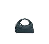 LES VISIONNAIRES Borsa in pelle - Borsa a mano SADIE WEAVE SILKY verde scuro