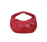 LES VISIONNAIRES Borsa in pelle - Hobo GRETA ESSENTIAL SILKY rosso