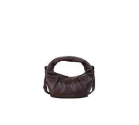 LES VISIONNAIRES Borsa in pelle - Mini Bag GRETA MINI ESSENTIAL SILKY rosso scuro