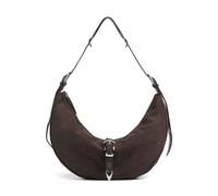 Les Visionnaires Enya Rebel Cozy Borsa hobo marrone scuro, Rauleder, donna